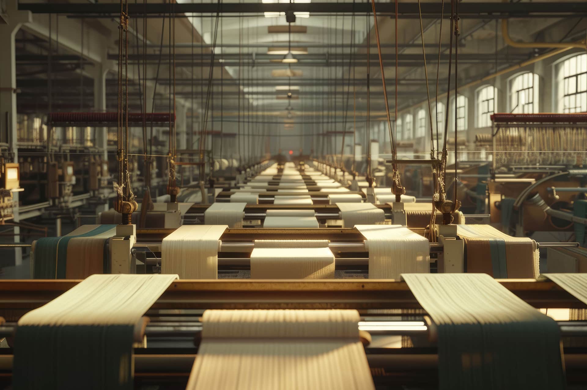 Textile mill background